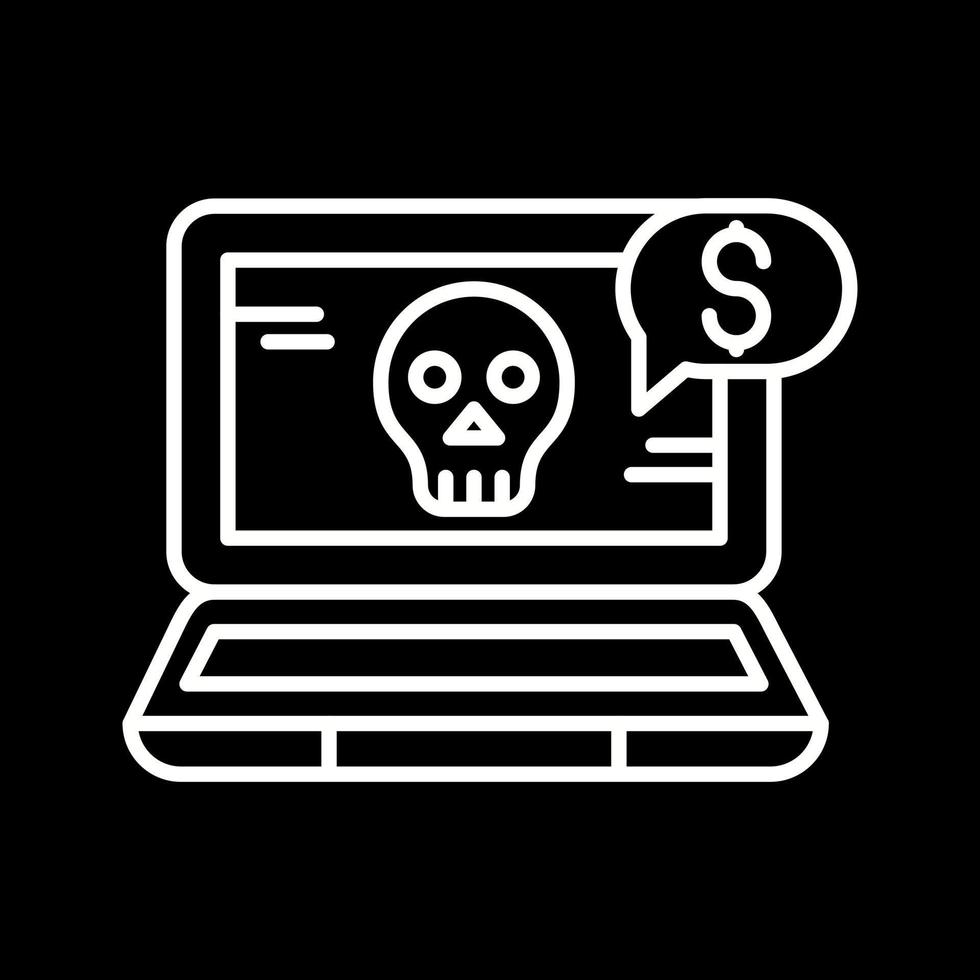 ícone de vetor de fraude online