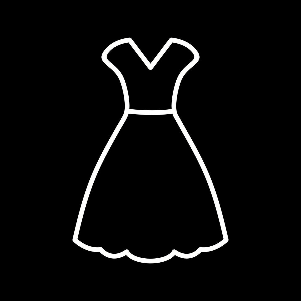 ícone de vetor de vestido de mulher