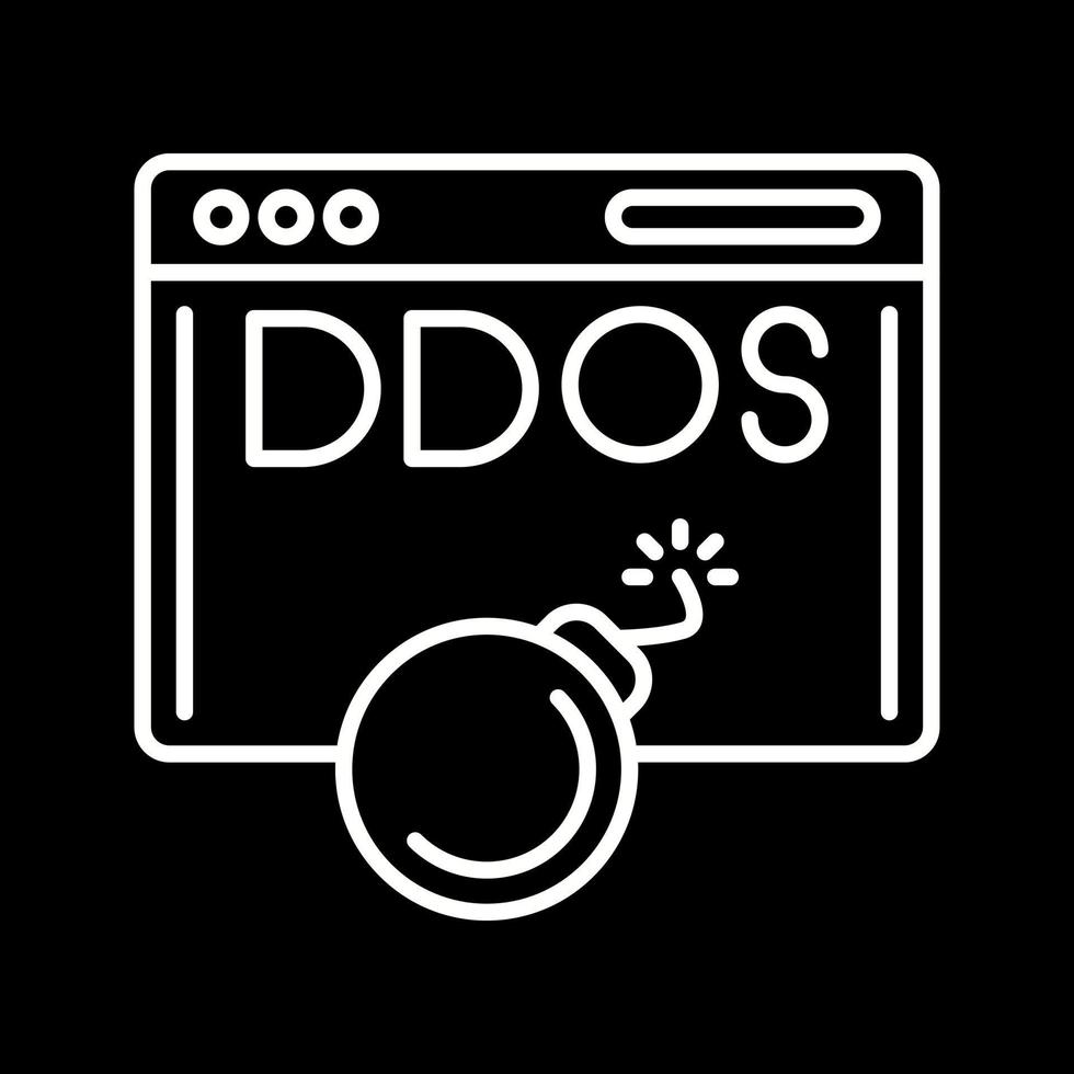 ícone de vetor de ataque ddos