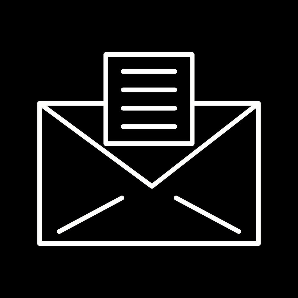 ícone de vetor de documentos de e-mail