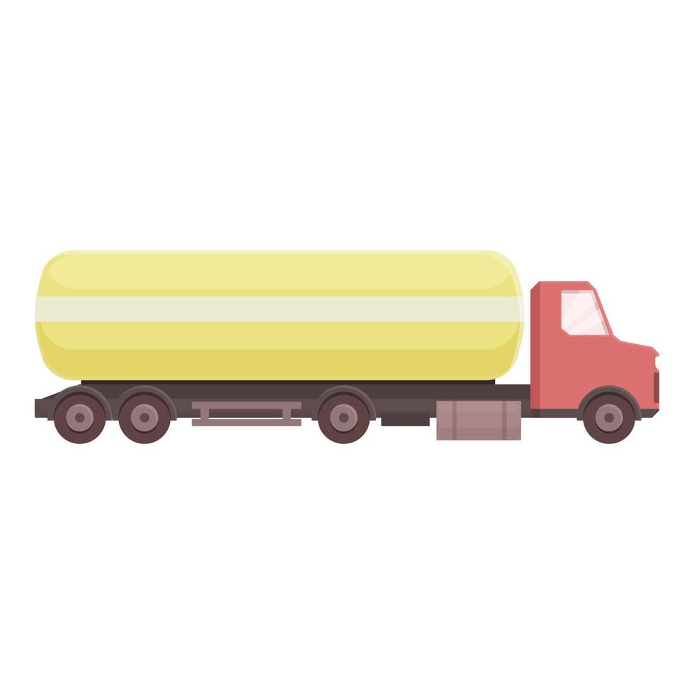 vetor de desenhos animados de ícone de transporte de petroleiro. caminhão tanque