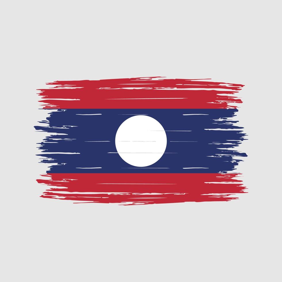 escova de bandeira do laos vetor