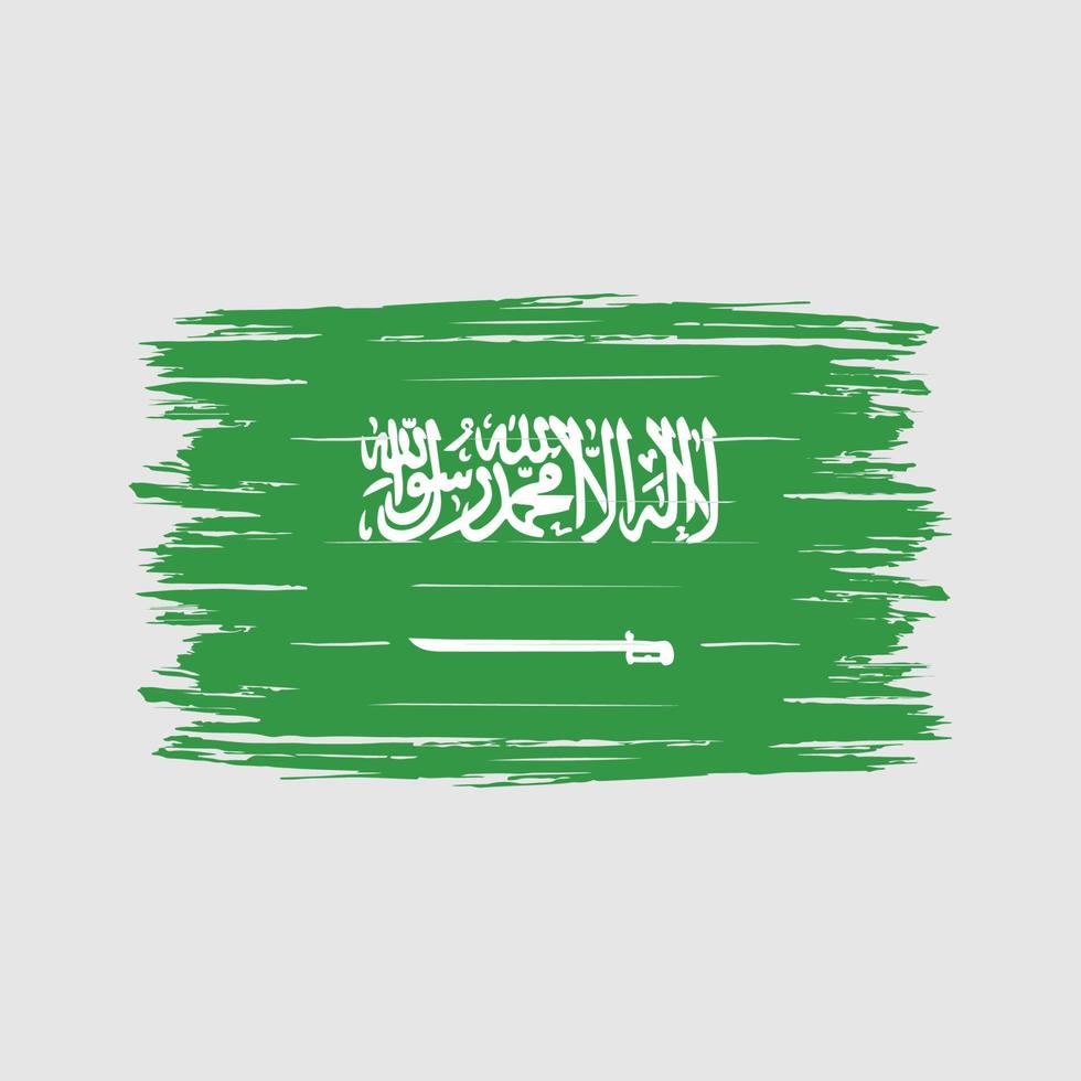 escova de bandeira da arábia saudita vetor