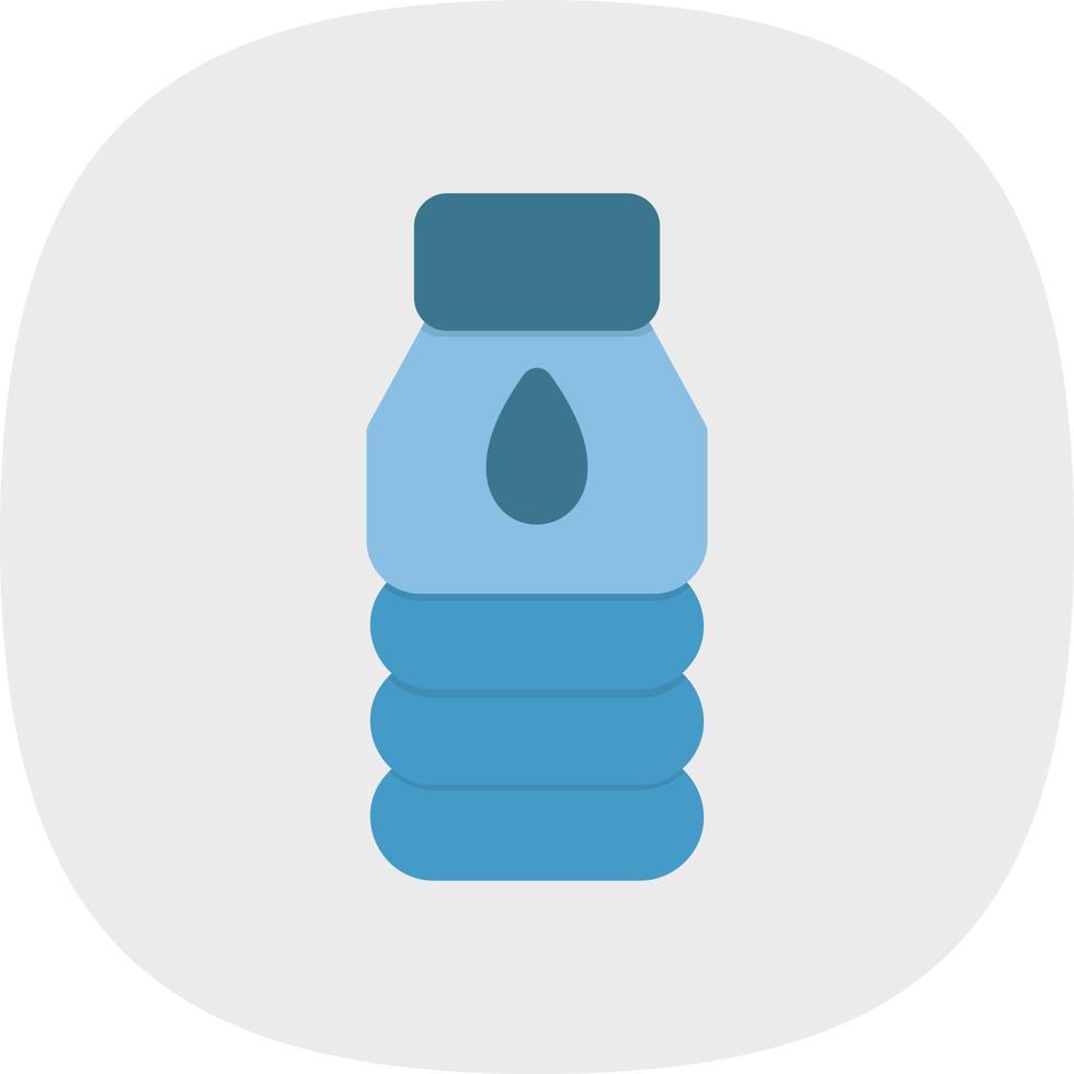 ícone cheio de garrafa de água vetor