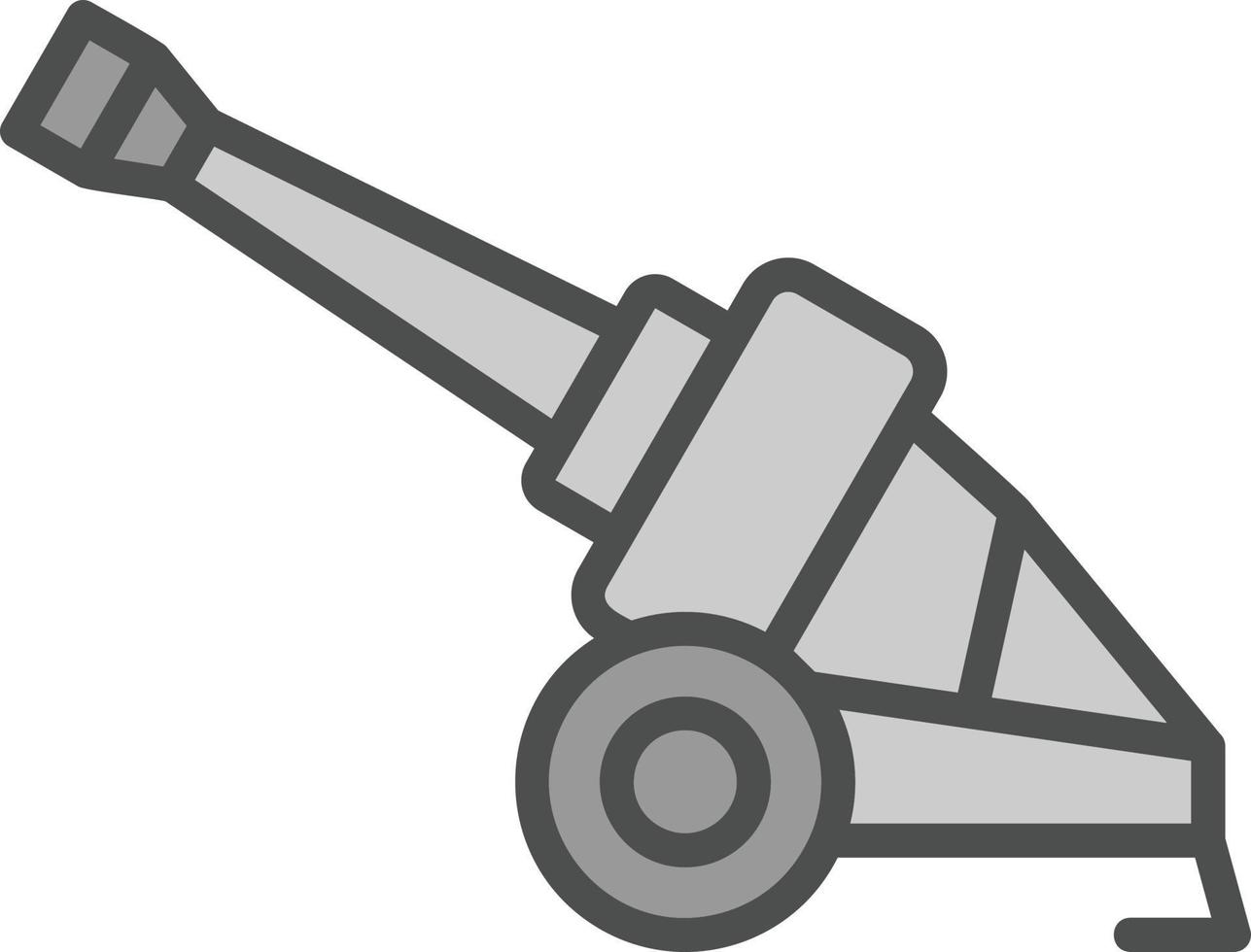 ícone de vetor de artilharia