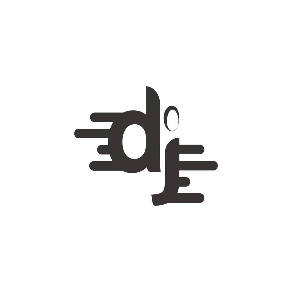 ícone de vetor de logotipo de música dj
