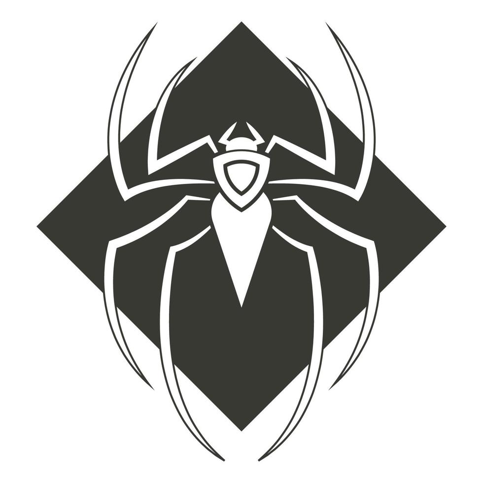 vetor de logotipo de aranha