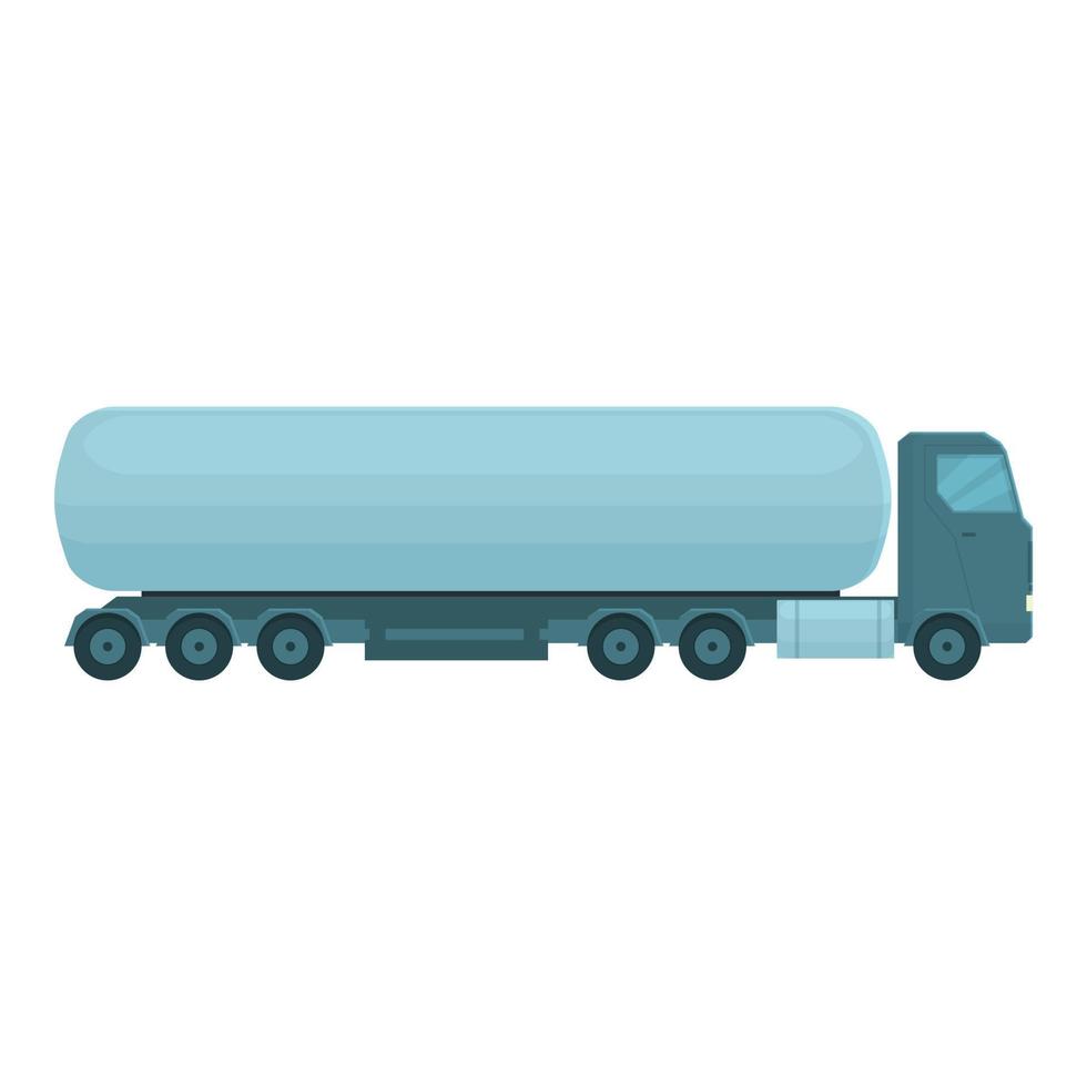 vetor de desenhos animados de ícone de caminhão de carro. cisterna de petroleiro