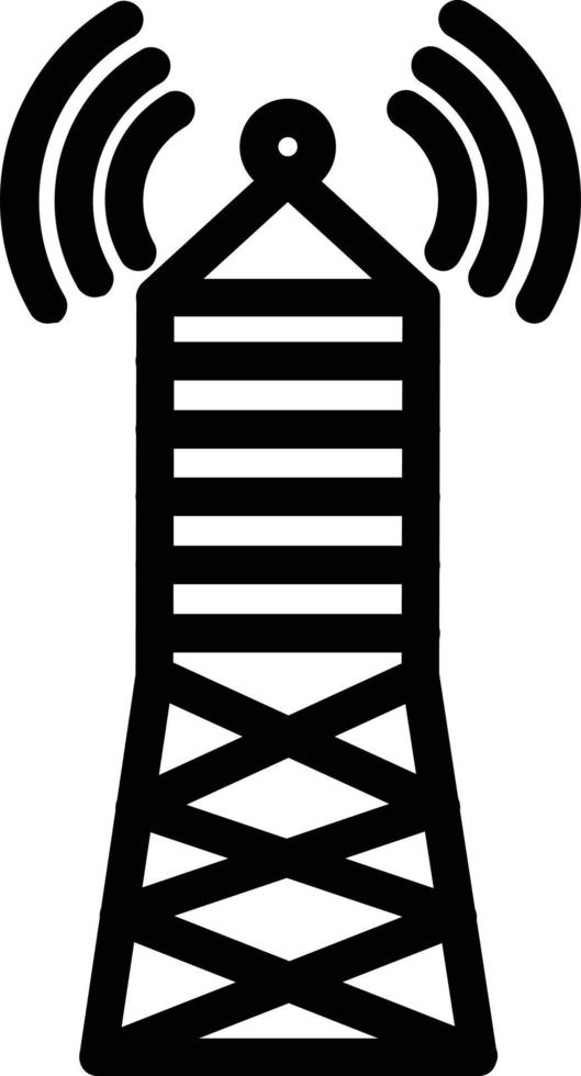 design de ícone de vetor de torre de transmissão