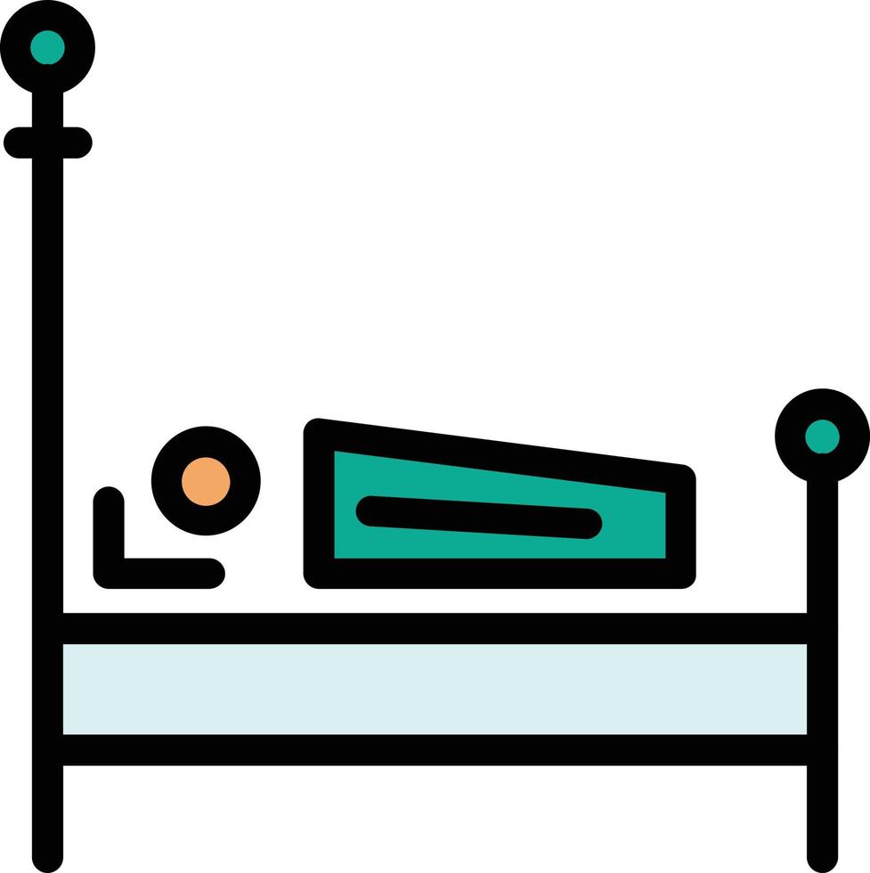 design de ícone de vetor de cama