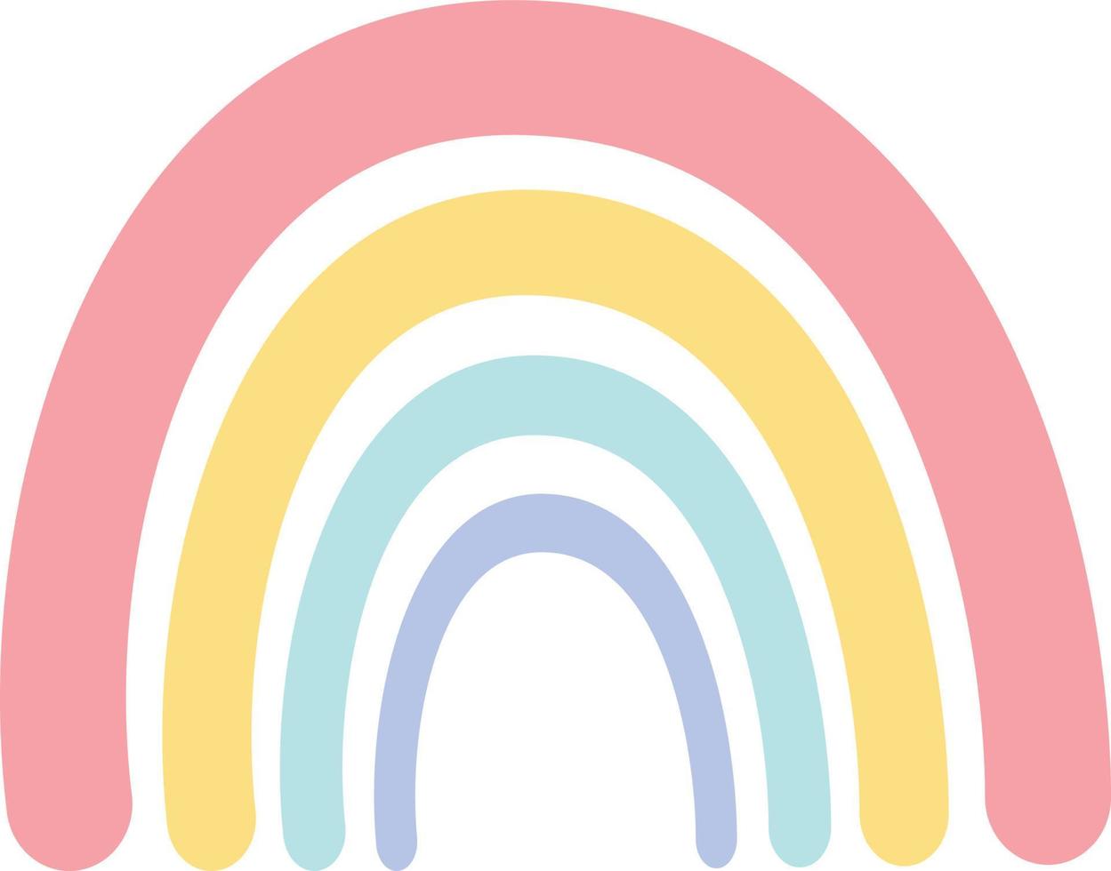 ilustração alegre do arco-íris vetor