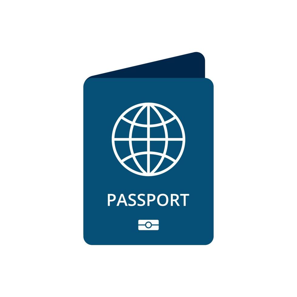 vetor de passaporte isolado no fundo branco