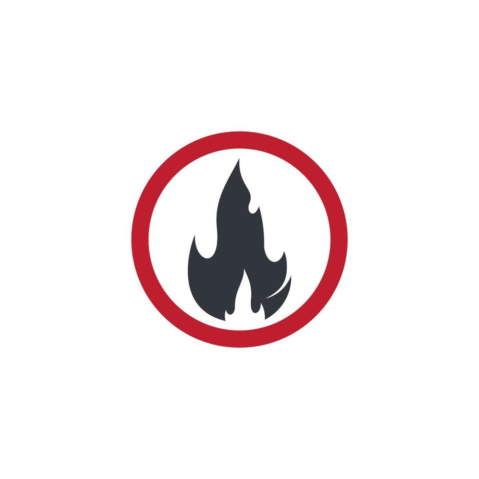 ilustração de ícone vetorial de símbolo de fogo vetor