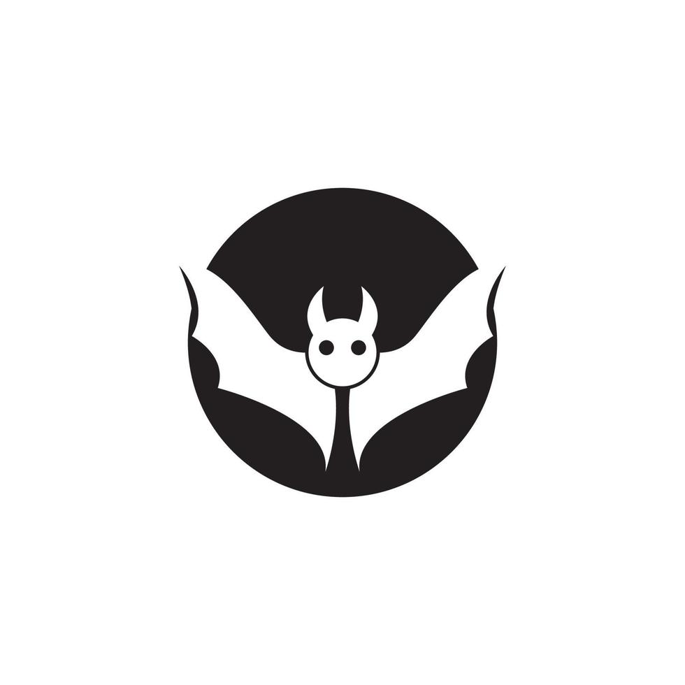design de ilustração de ícone vetorial de morcego vetor