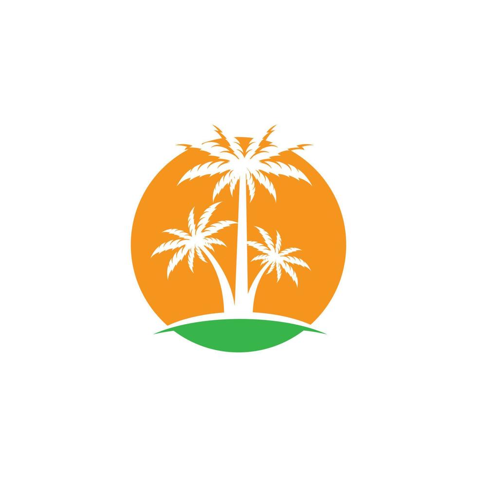 ícone de vetor de verão de palmeira