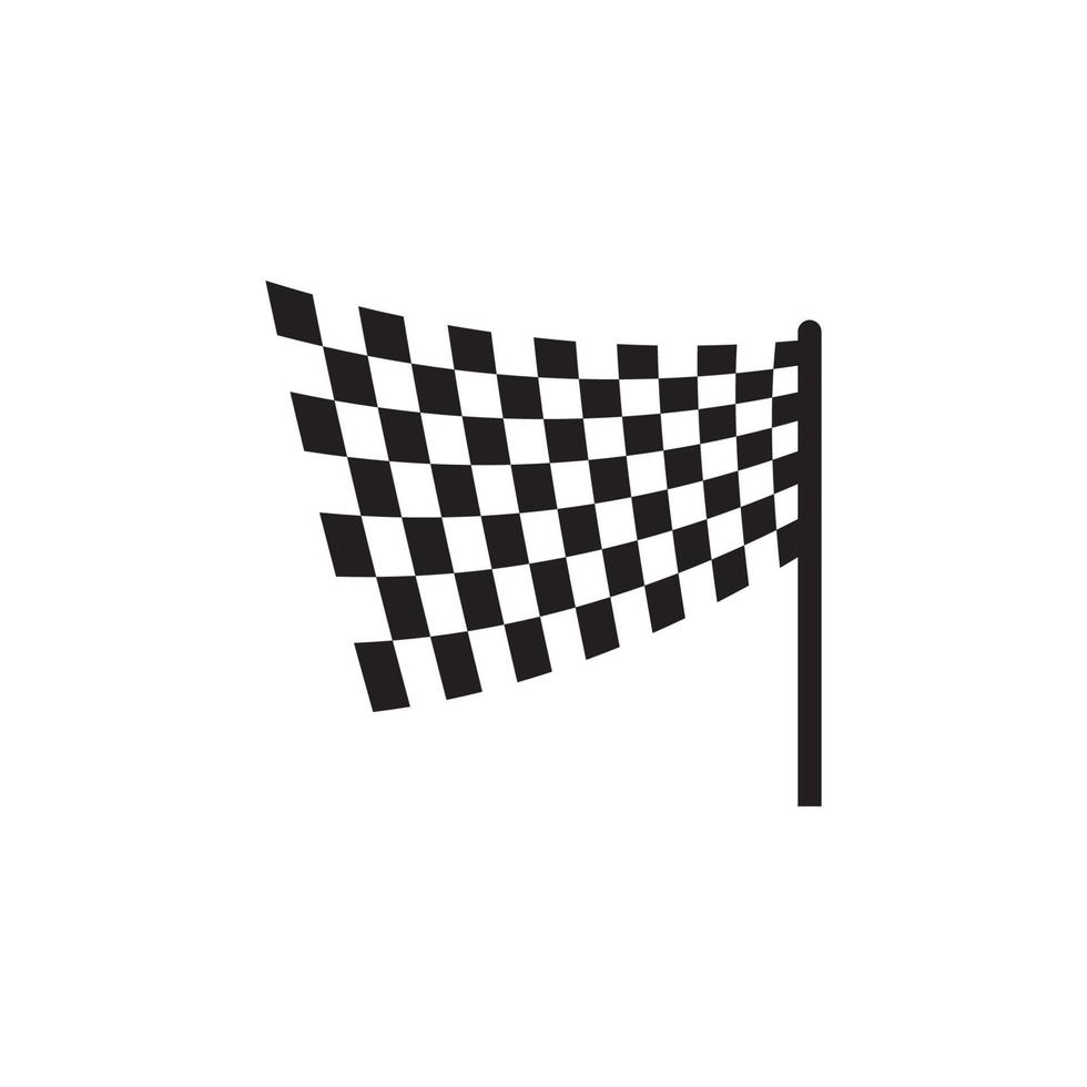 ícone de vetor de corrida de bandeira