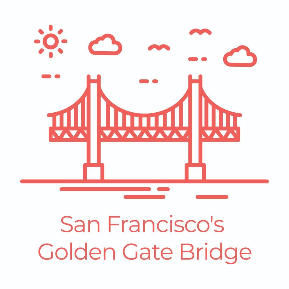 ponte golden gate vetor