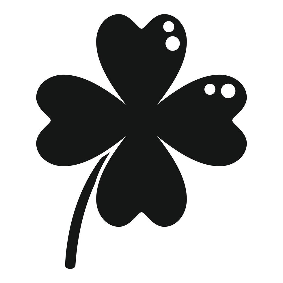 vetor simples do ícone do trevo da sorte irlandês. sorte japão