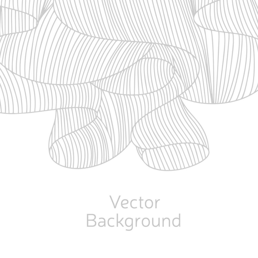 vetor fundo quadrado abstrato com mão desenhar elementos como onda.