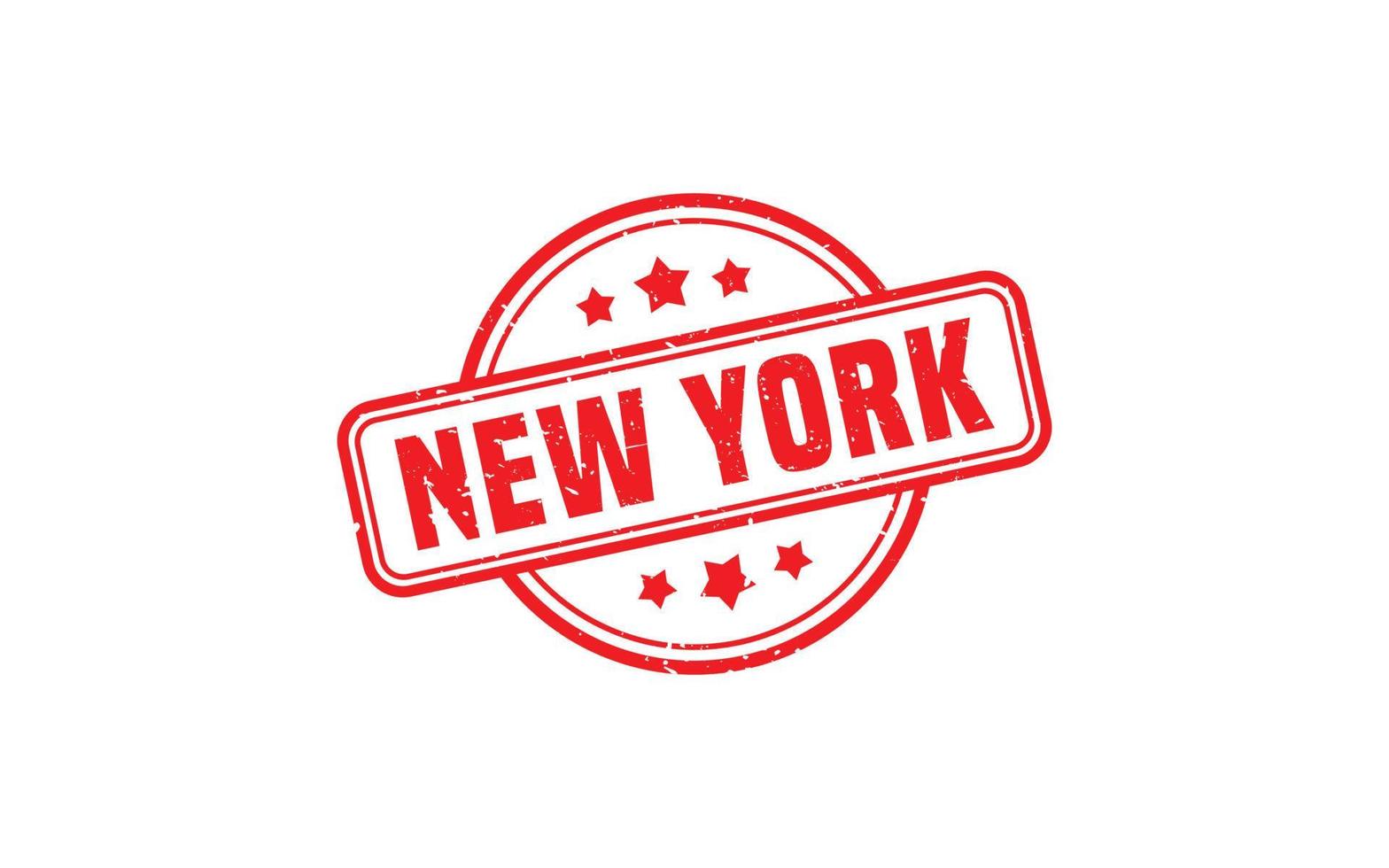 textura de carimbo de Nova York com estilo grunge em fundo branco vetor