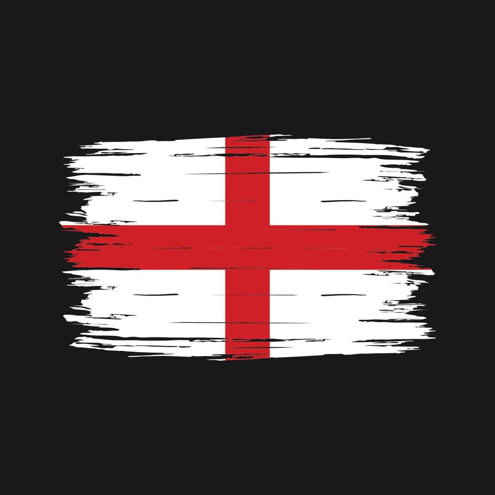 escova de bandeira da inglaterra vetor