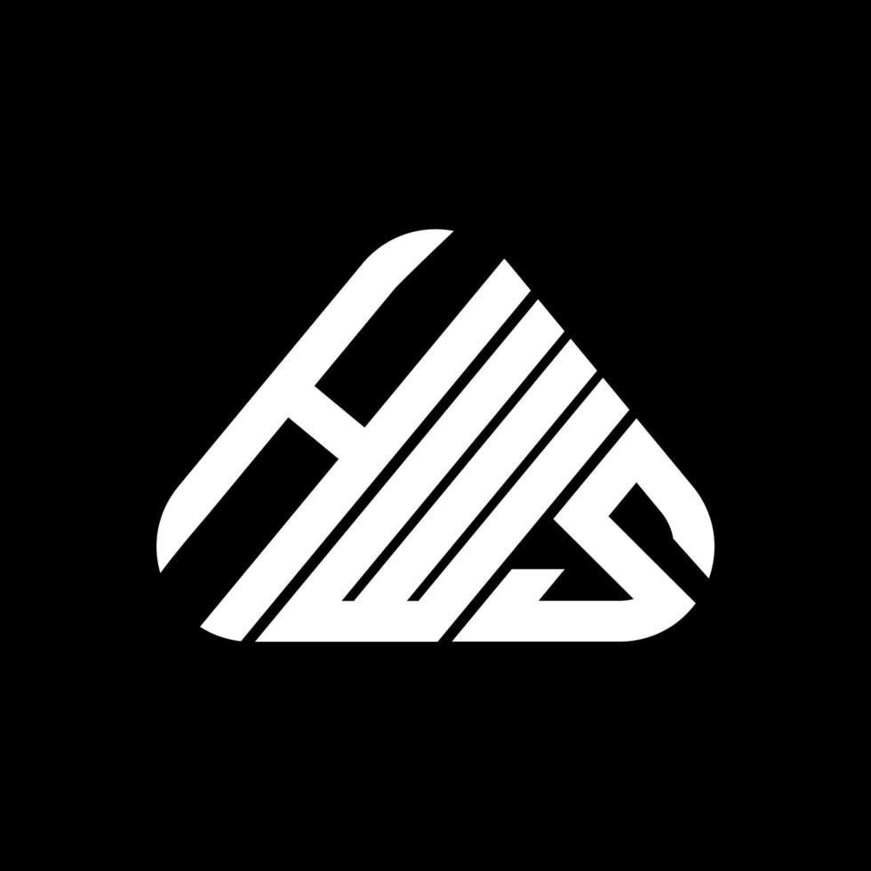 hws letter logo design criativo com gráfico vetorial, hws logotipo simples e moderno. vetor