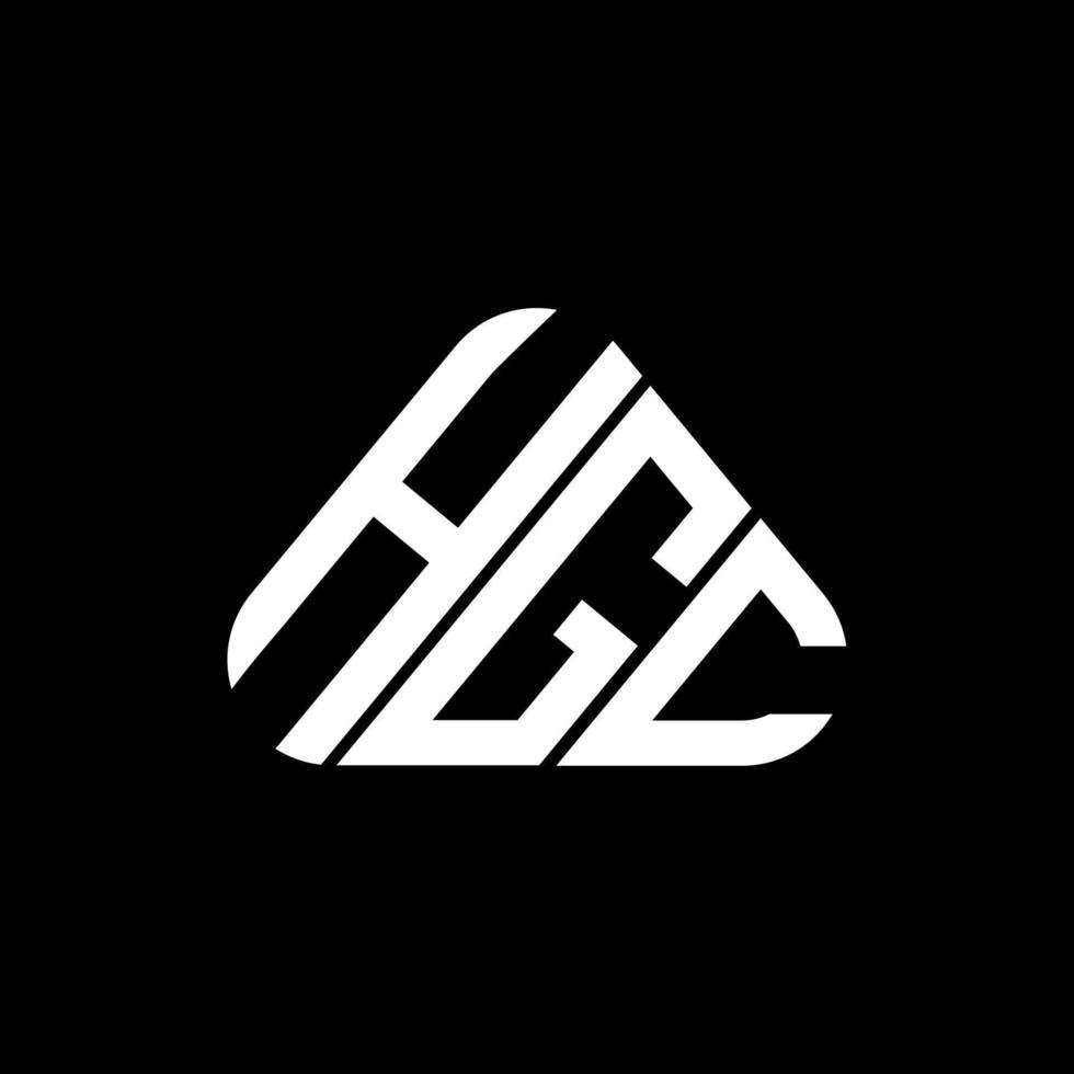 design criativo do logotipo da letra hgc com gráfico vetorial, logotipo simples e moderno hgc. vetor