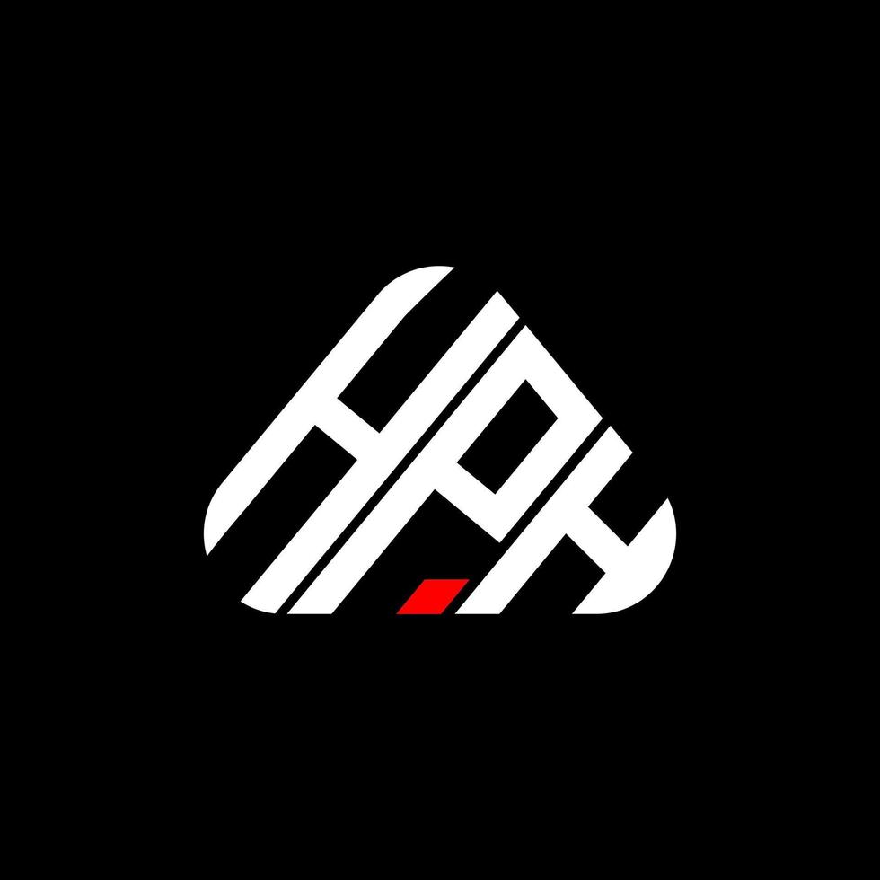 design criativo do logotipo da carta hph com gráfico vetorial, logotipo simples e moderno hph. vetor