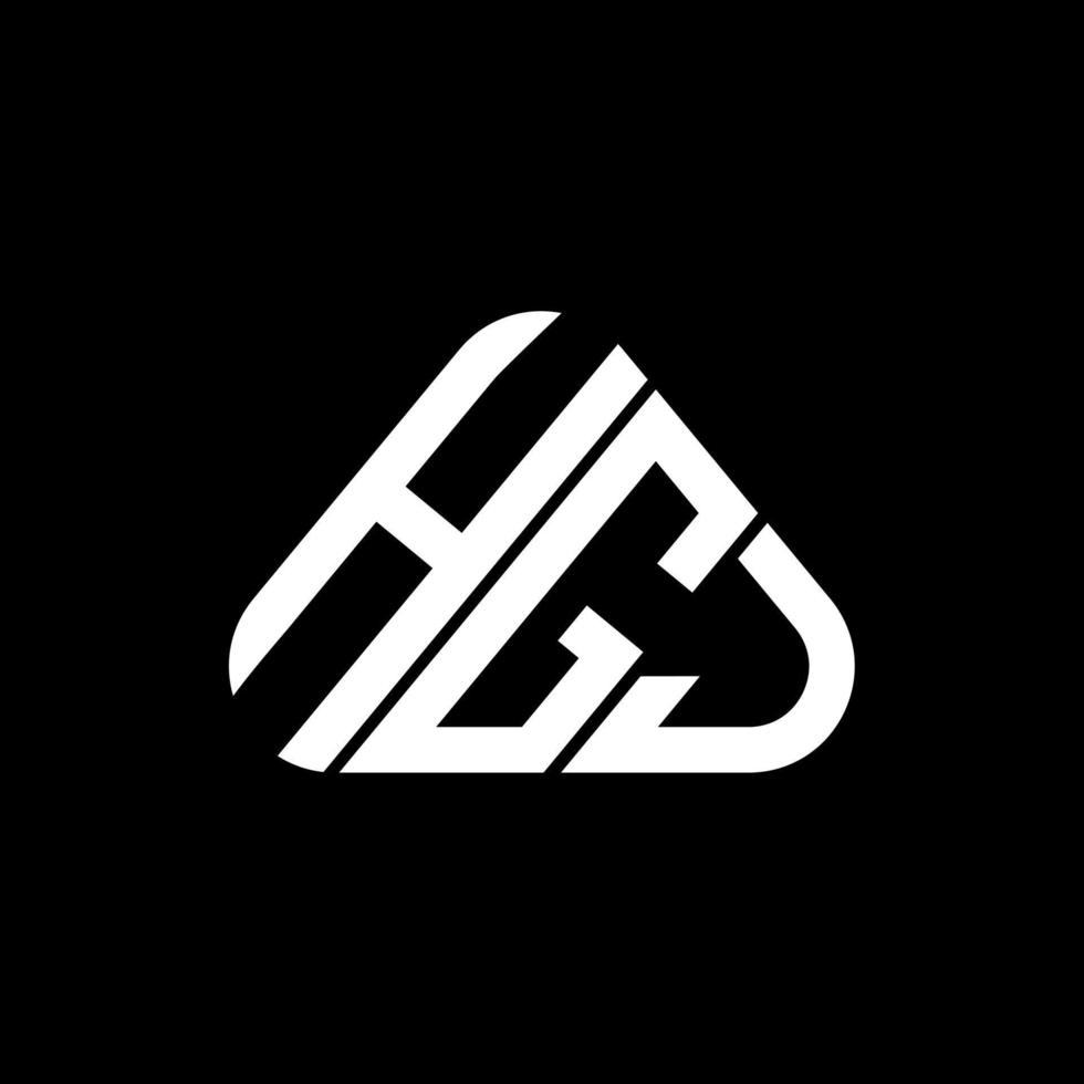 design criativo do logotipo da letra hgj com gráfico vetorial, logotipo simples e moderno hgj. vetor