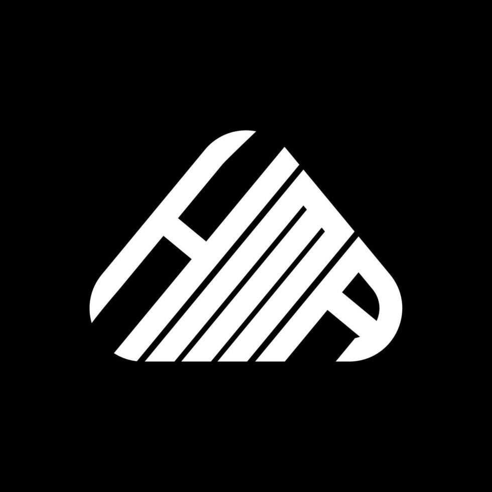 design criativo do logotipo da letra hma com gráfico vetorial, logotipo simples e moderno do hma. vetor