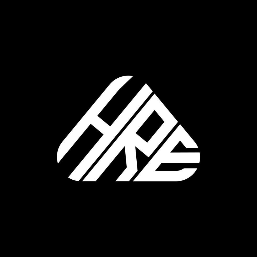hre letter logo design criativo com gráfico vetorial, hre logo simples e moderno. vetor