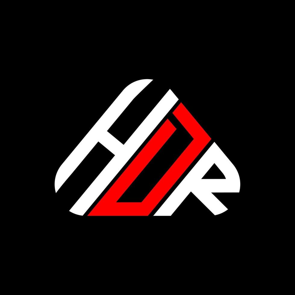 design criativo do logotipo da letra hdr com gráfico vetorial, logotipo simples e moderno hdr. vetor