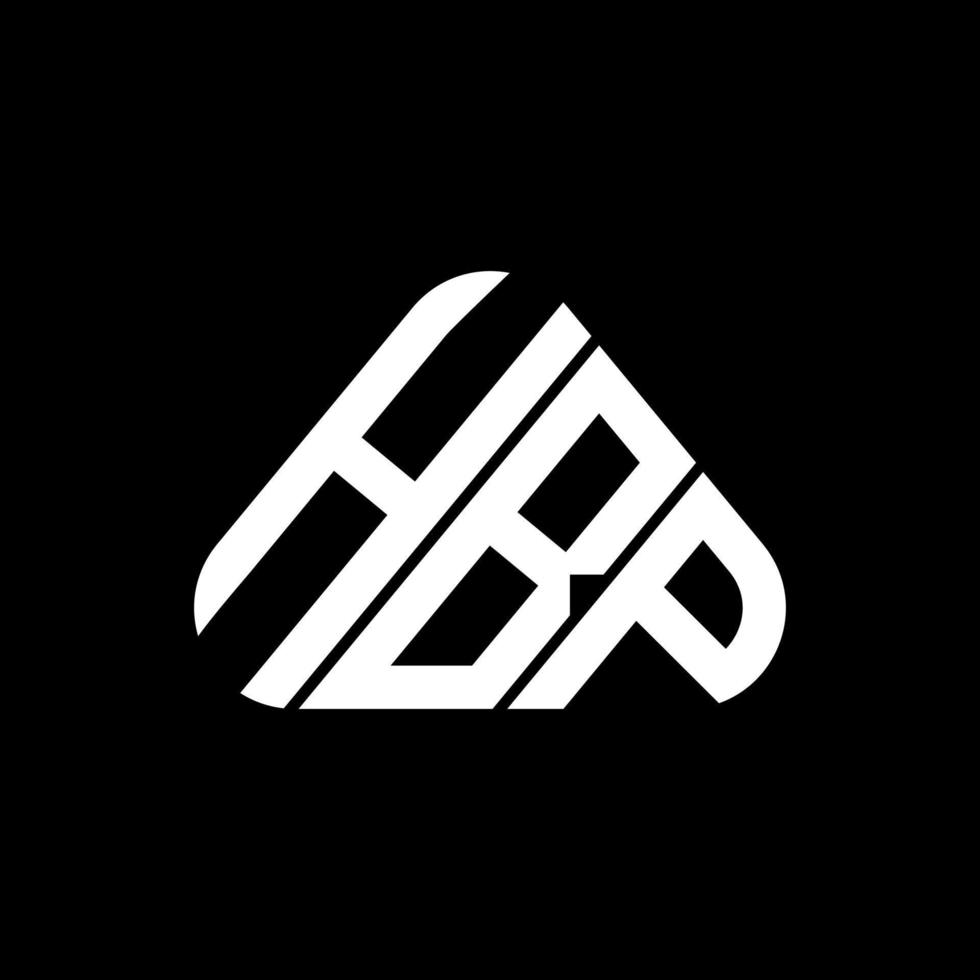 design criativo do logotipo da carta hbp com gráfico vetorial, logotipo simples e moderno da hbp. vetor