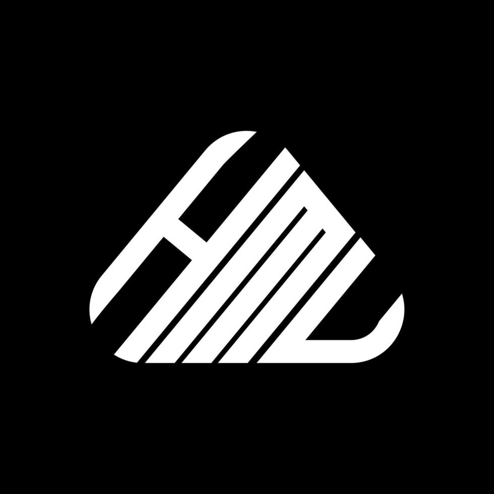 design criativo do logotipo da letra hmu com gráfico vetorial, logotipo simples e moderno do hmu. vetor