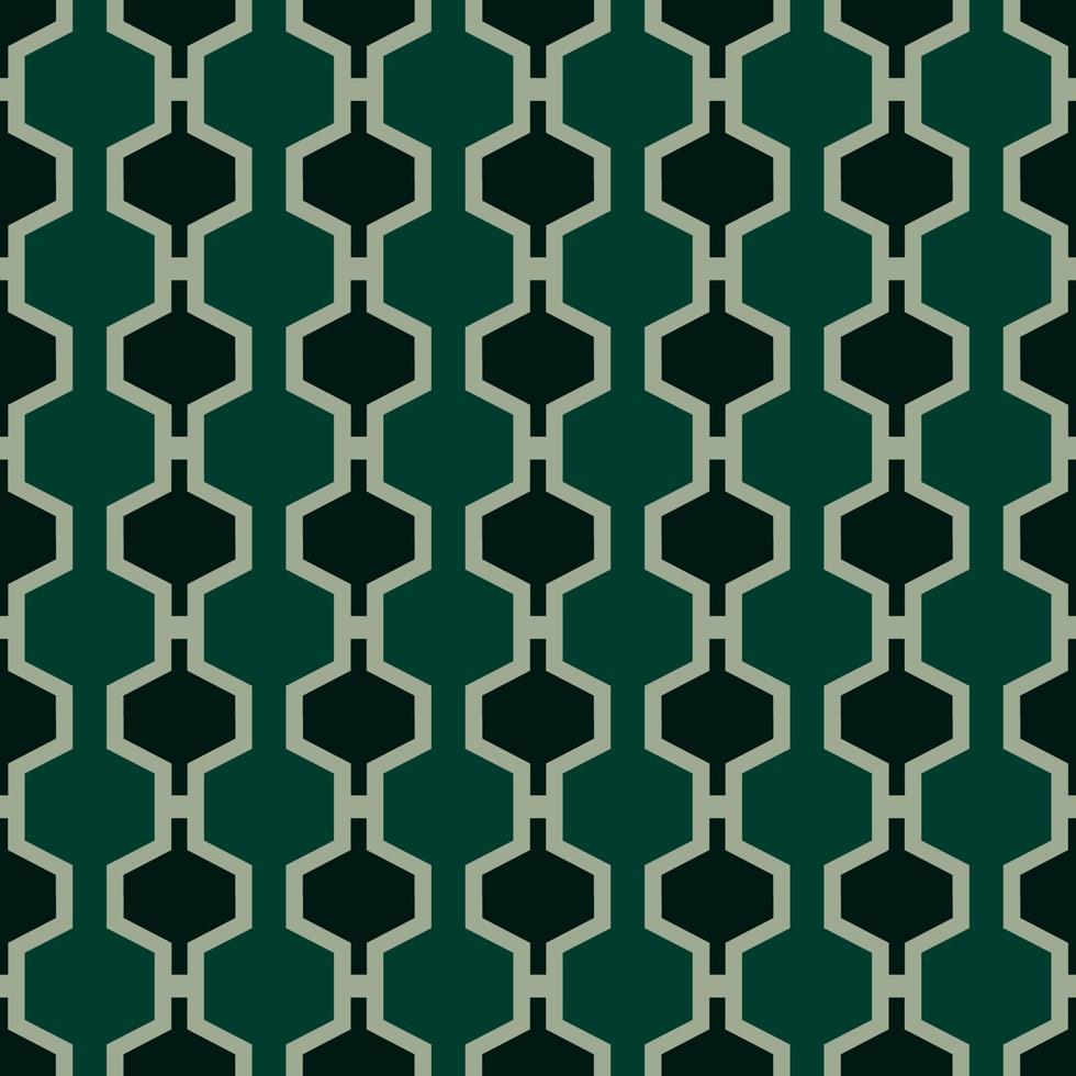 padrão geométrico perfeito com cor verde para papel de embrulho em estilo sólido vetor