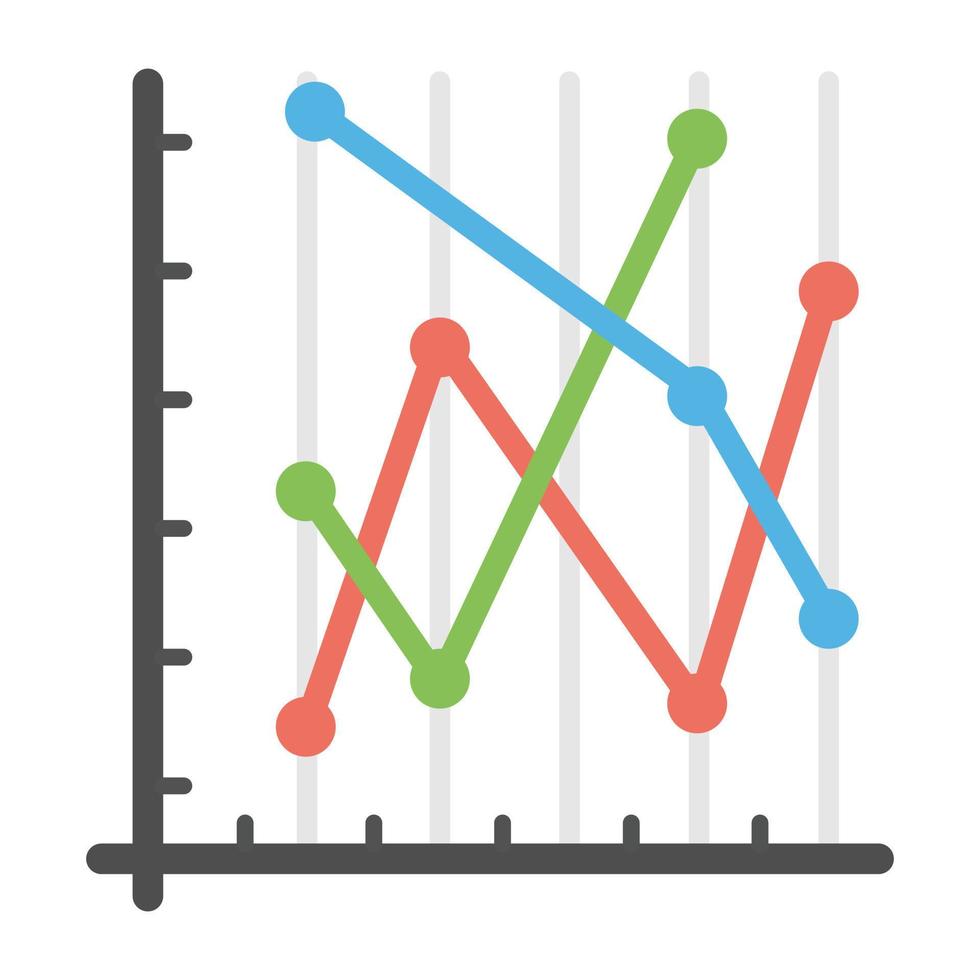 gráfico de controle da moda vetor