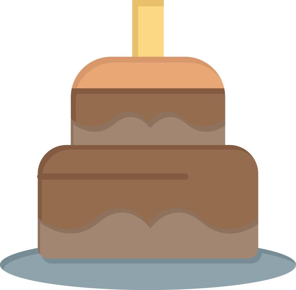 modelo de banner de ícone de vetor de ícone de cor plana de dia de bolo indiano