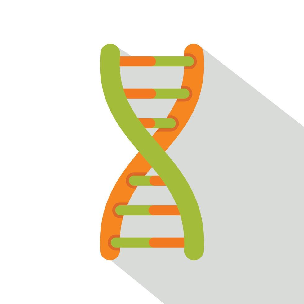 ícone da hélice do DNA, estilo simples vetor