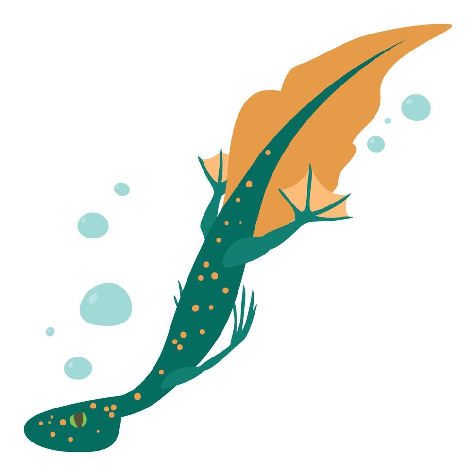 ícone de lagarto de água, estilo cartoon vetor