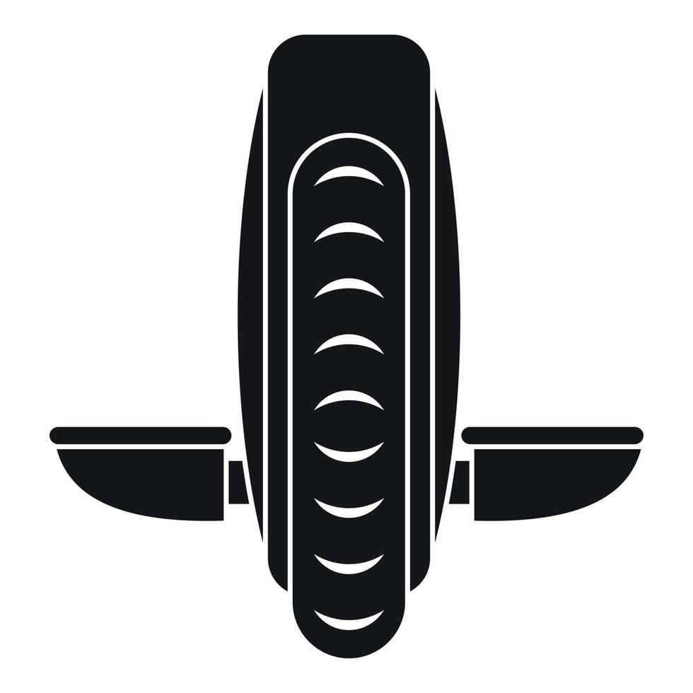 ícone do veículo de equilíbrio, estilo simples vetor