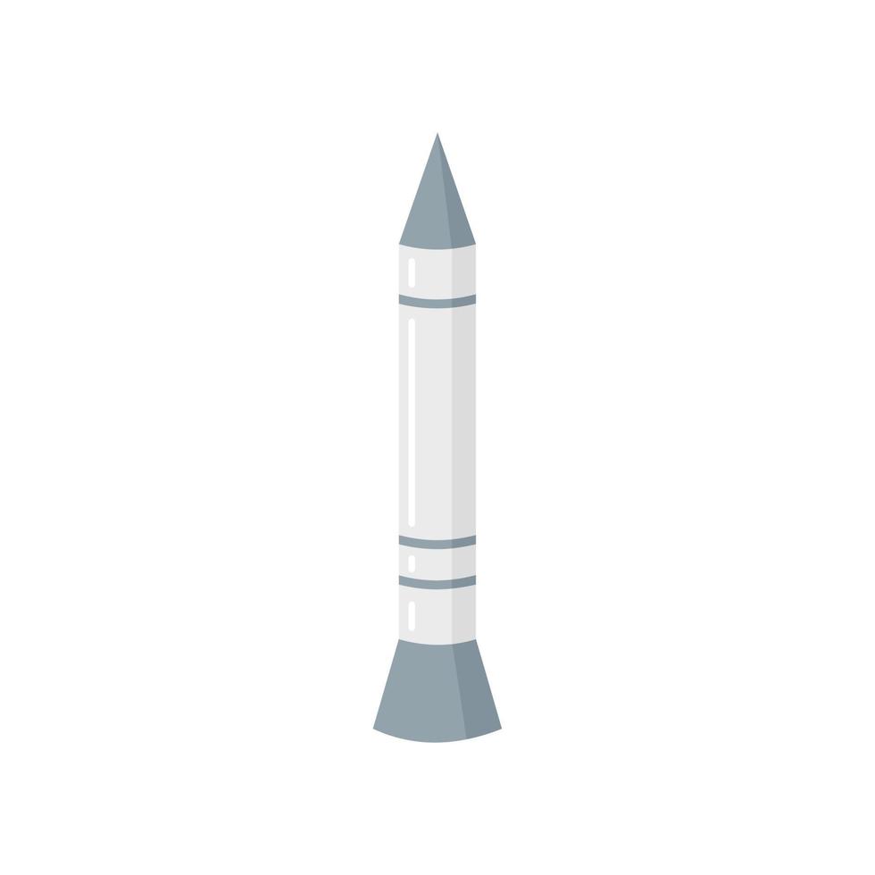 ícone de combate de mísseis vetor plano isolado