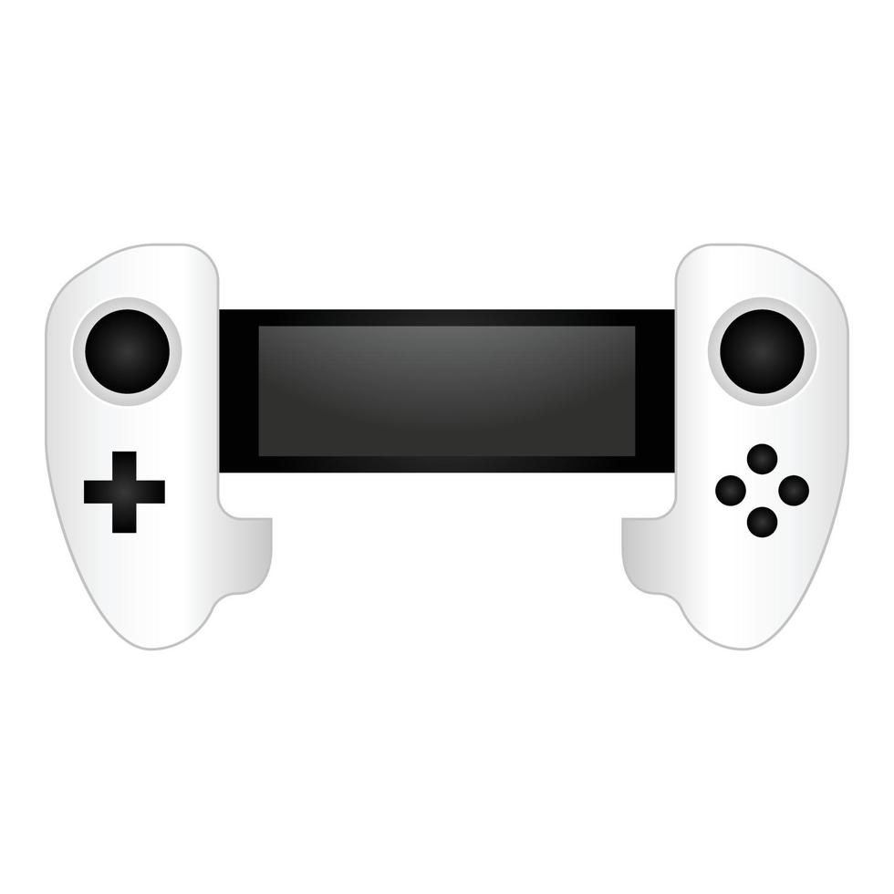 vetor de desenhos animados do ícone do gadget de joystick. botão play