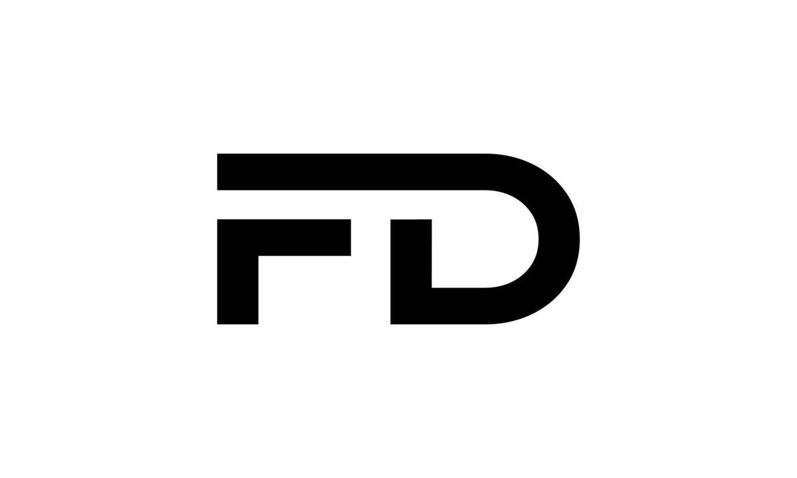letra fd logotipo pro vetor arquivo pro vetor