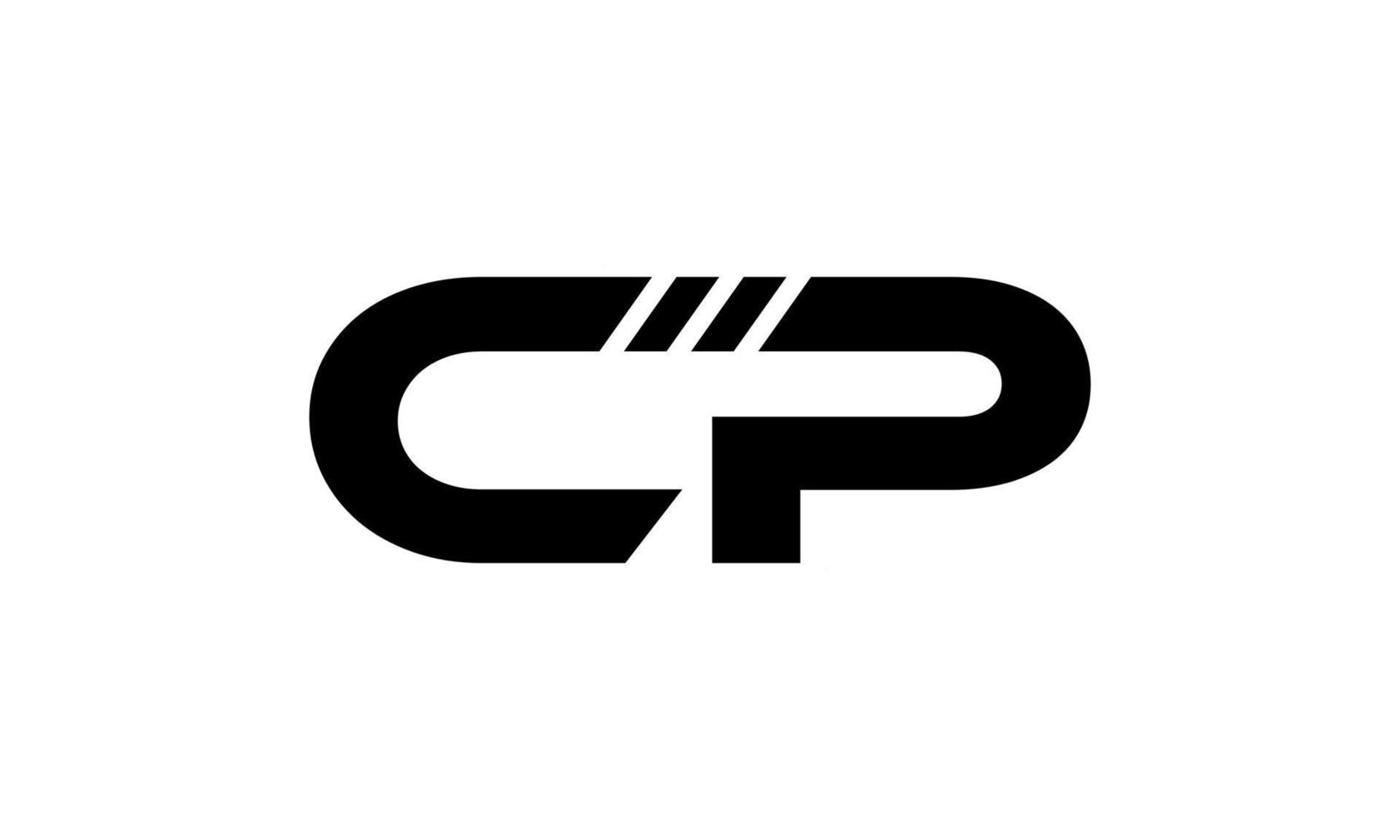 design de logotipo cp. letra cp inicial design de logotipo monograma vector design pro vector.