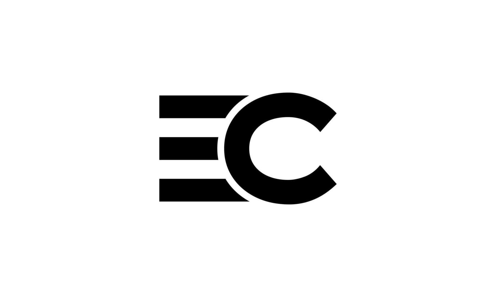 letra ec logotipo pro vetor arquivo pro vetor