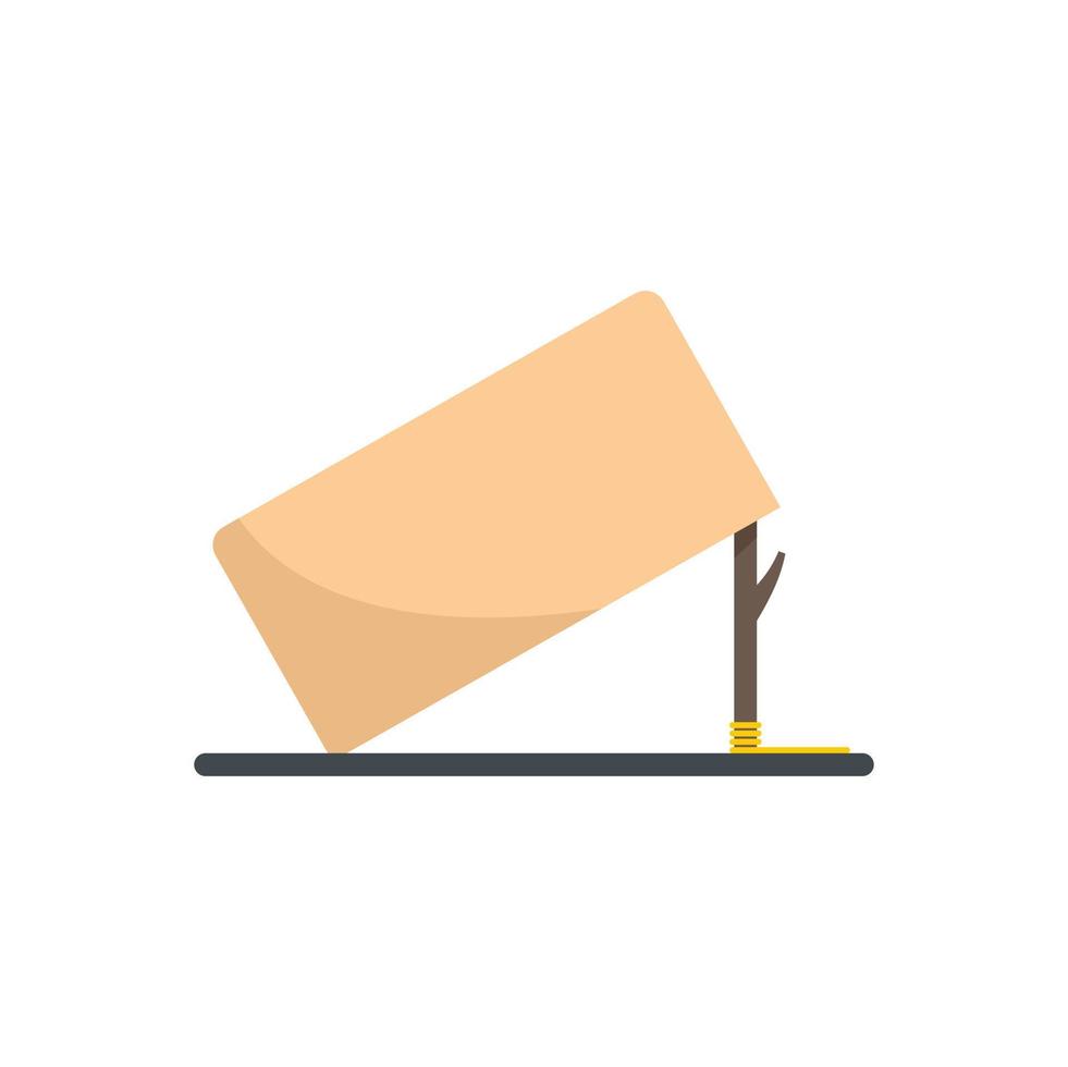 ícone de armadilha de caixa de papelão vetor plano isolado