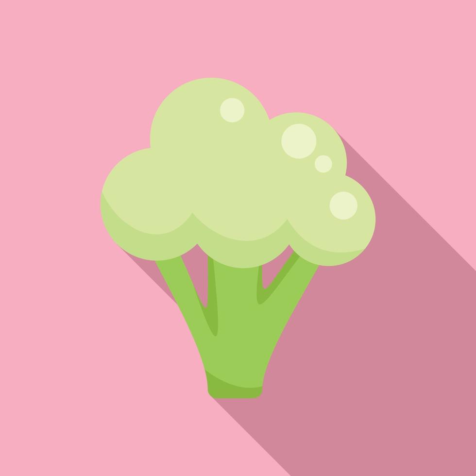 vetor plano de ícone de brócolis. repolho vegetal