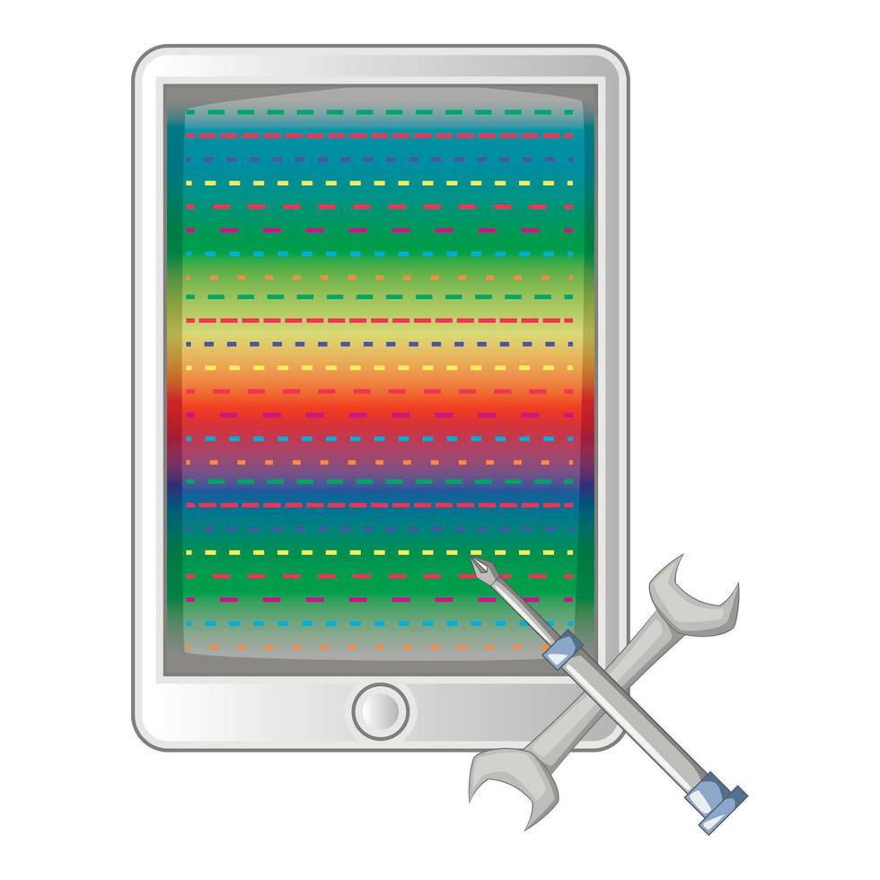 ícone de reparo móvel, estilo cartoon vetor