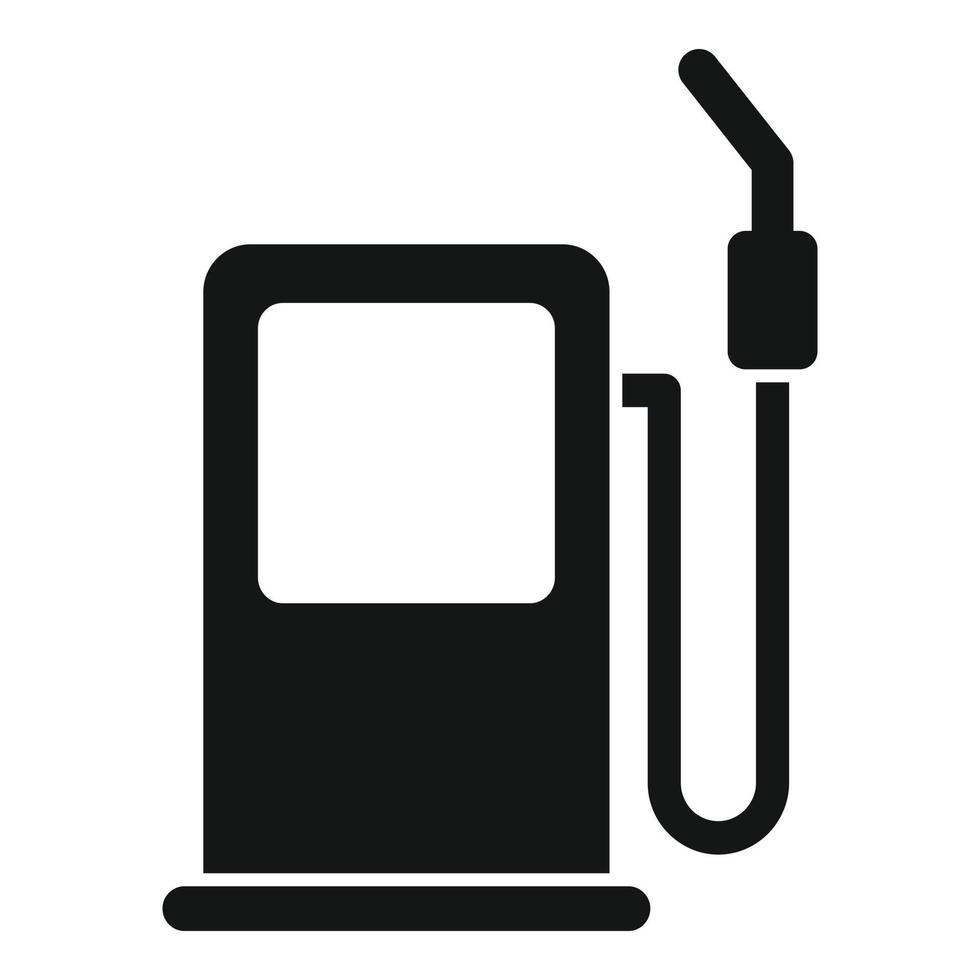 vetor simples do ícone da pistola de combustível. óleo de veículo