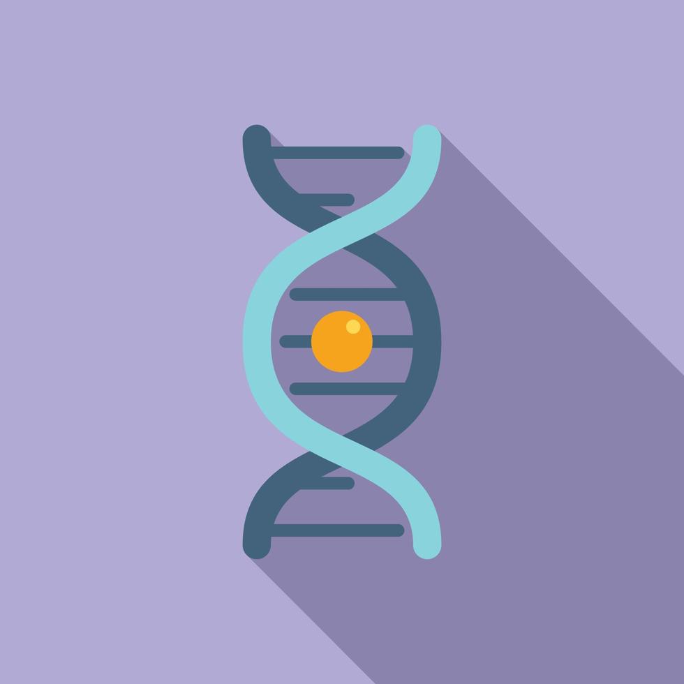 vetor plano de ícone de teste de dna. comida transgênica